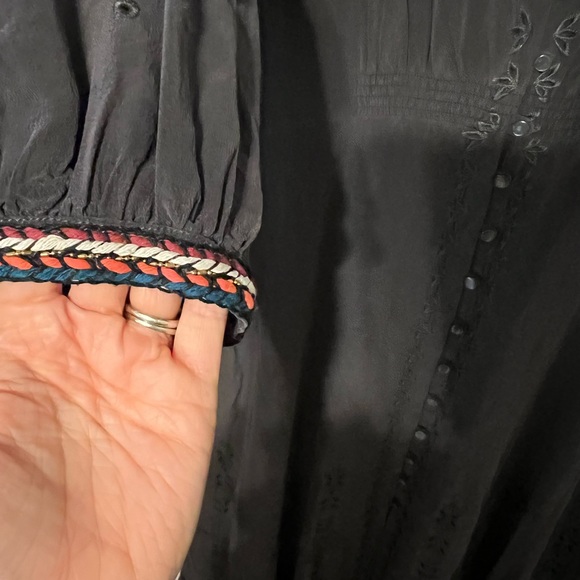 Johnny Was Jade Iota Maxi Dress Steel Grey Small - Picture 5 of 9